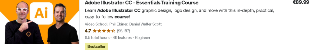 Best Udemy Courses: Adobe Illustrator CC - Essentials Training Course