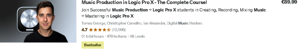 Best Udemy Courses: Music Production in Logic Pro X - The Complete Course!