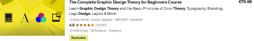 Best Udemy Courses: The Complete Graphic Design Theory For Beginners Course