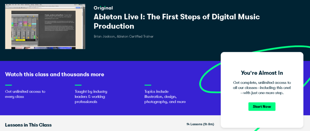 Best Skillshare Classes & Courses: Brian Jackson Teaches "Ableton Live I: The First Steps of Digital Music Production"