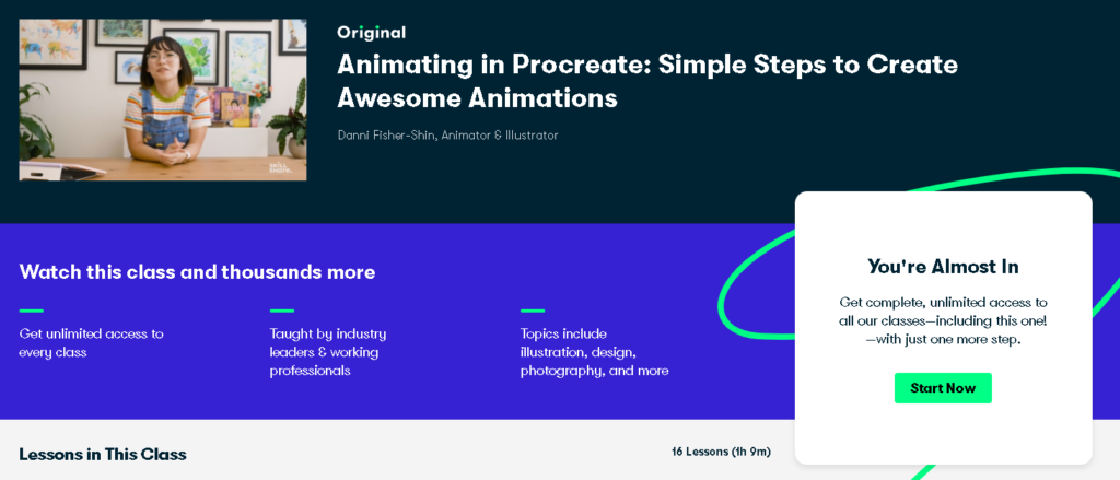 Best Skillshare Classes & Courses: Danni Fisher-Shin Teaches "Animating in Procreate: Simple Steps to Create Awesome Animations