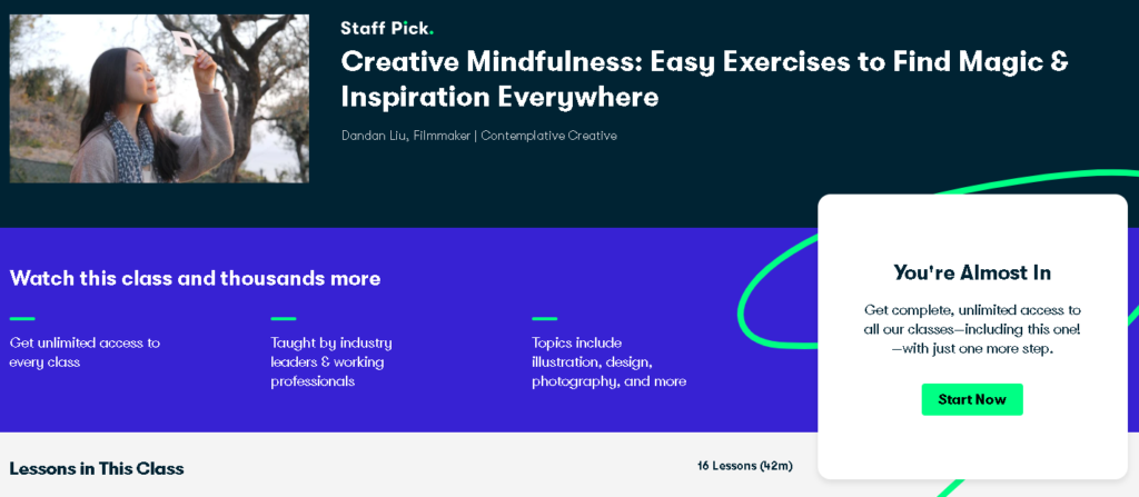 Best Skillshare Classes & Courses: Dondan Liu Teaches "Creative Mindfulness: Easy Exercises to Find Magic & Inspiration Everywhere"