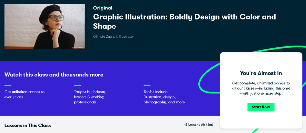 Best Skillshare Classes & Courses: Olimpia Zagnoli Teaches "Graphic Illustration: Boldly Design with Color and Shape" 