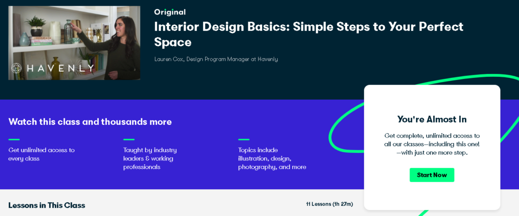 Best Skillshare Classes & Courses: Lauren Cox Teaches "Interior Design Basics: Simple Steps to Your Perfect Space" 