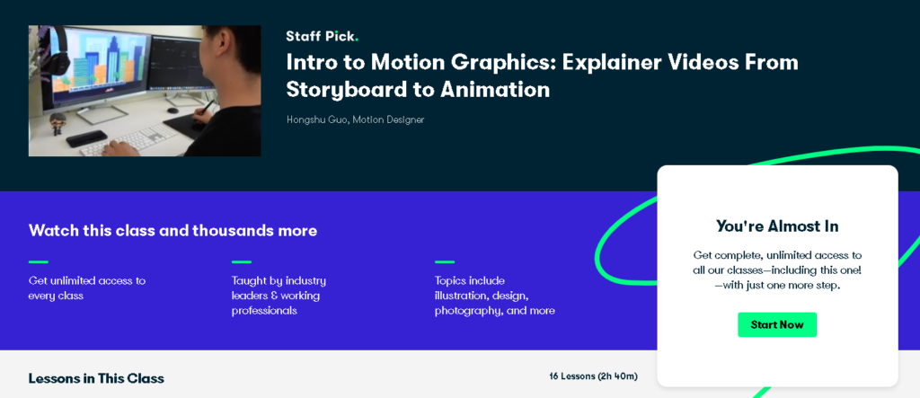 Best Skillshare Classes & Courses: Hongshu Guo Teaches "Intro to Motion Graphics: Explainer Videos From Storyboard to Animation"