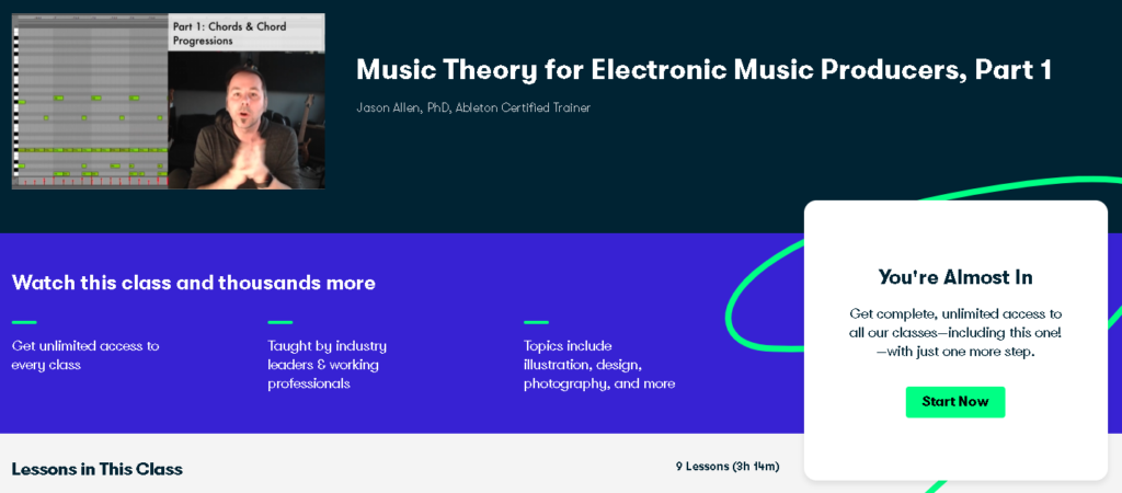 Best Skillshare Classes & Courses: Jason Allen Teaches "Music Theory for Electronic Music Producers, Part 1" 