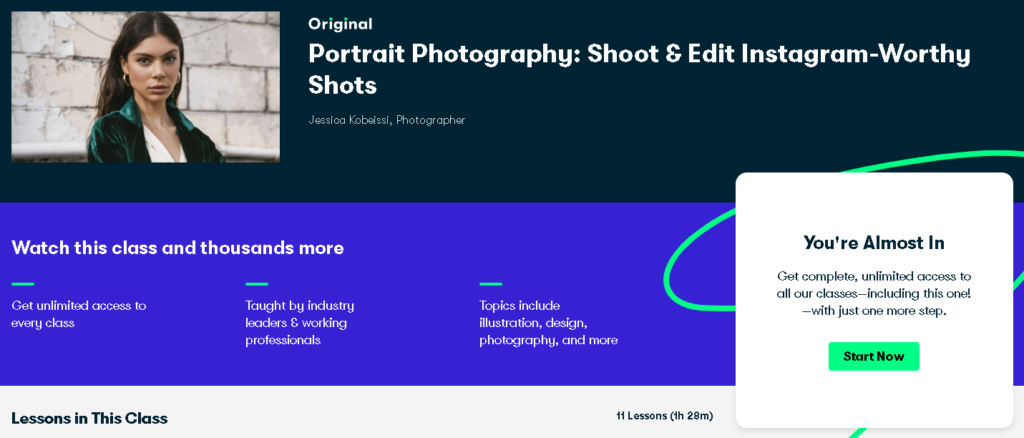 Best Skillshare Classes & Courses: Jessica Kobeissi Teaches "Portrait Photography: Shoot and Edit Instagram-Worthy Shots" 