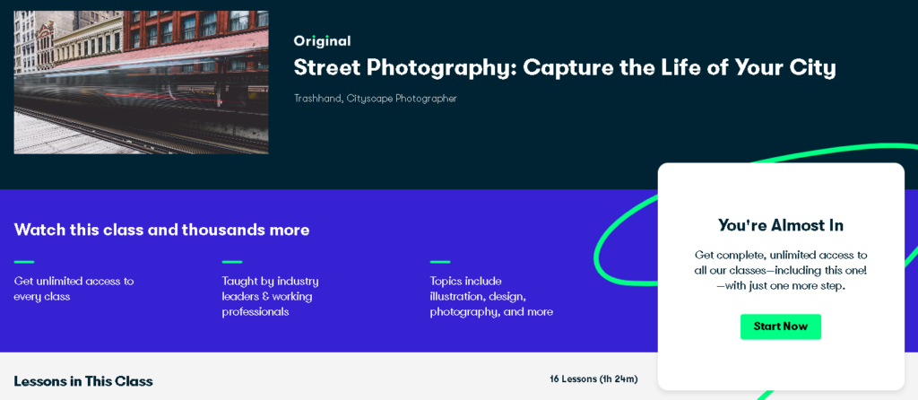 Best Skillshare Classes & Courses: Trashhand Teaches "Street Photography: Capture the Life of Your City" 