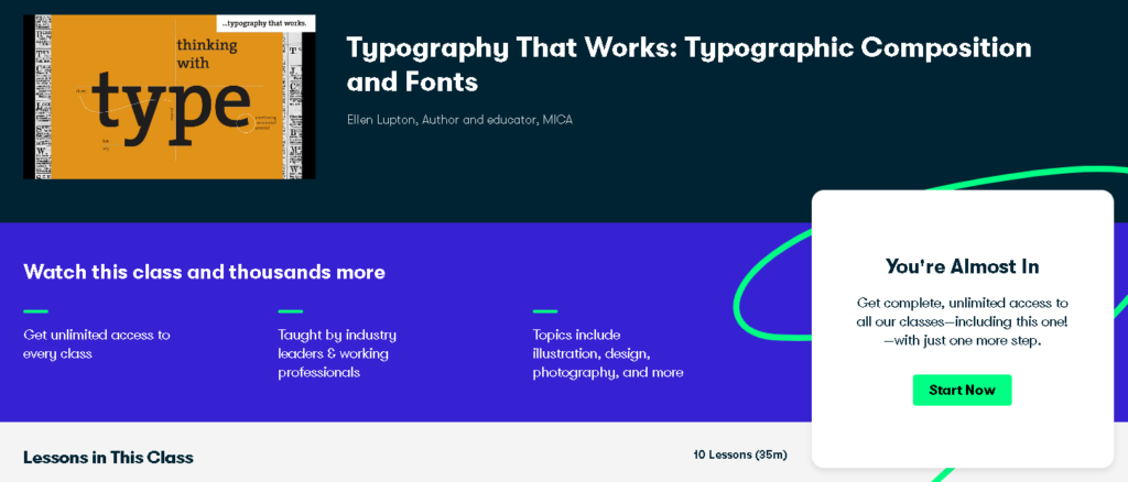 Best Skillshare Classes & Courses: Ellen Lupton Teaches "Typography That Works: Typographic Composition and Fonts"