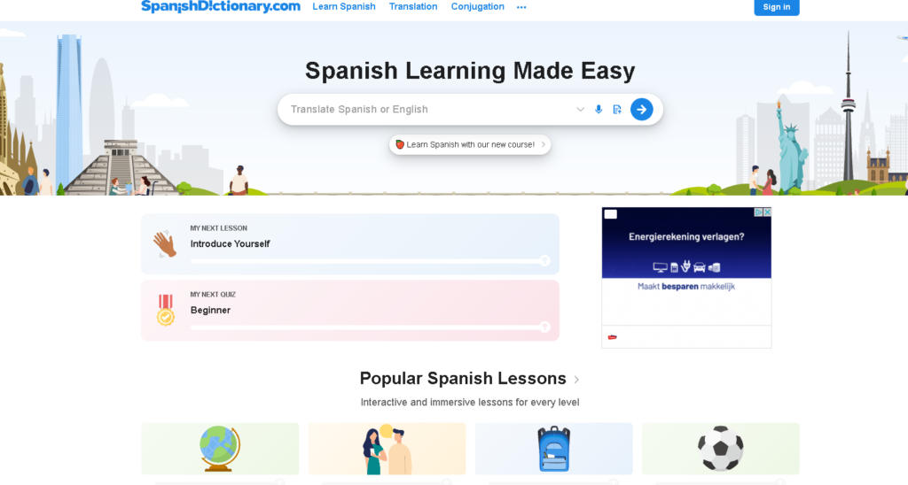 Best Apps for Learning Spanish: SpanishDict