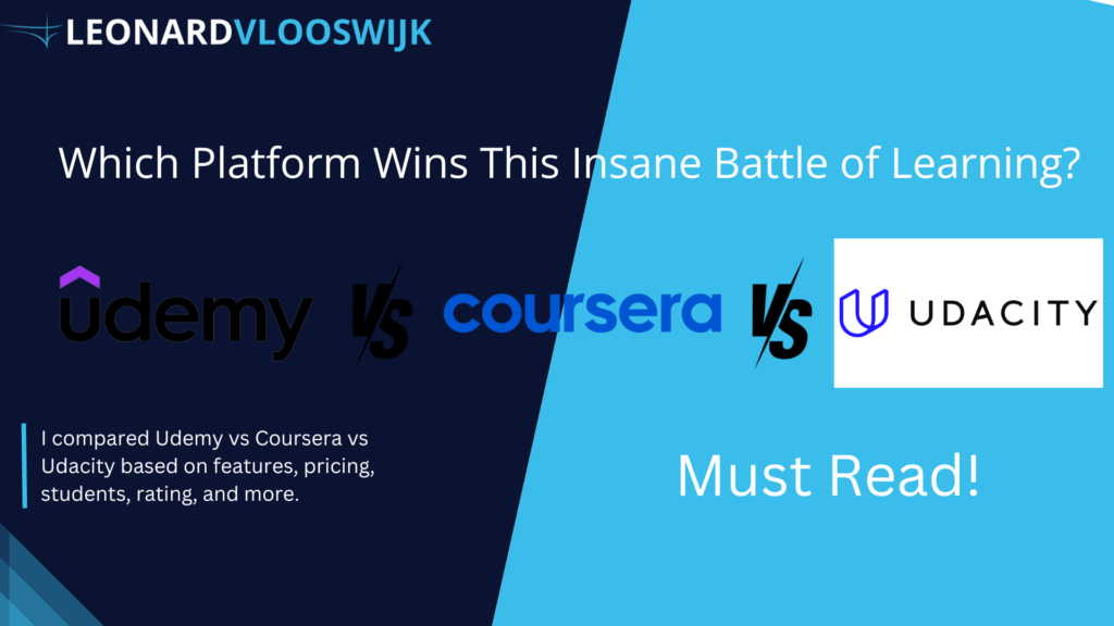 Udemy vs Coursera vs Udacity Comparison - Which Platform Wins?