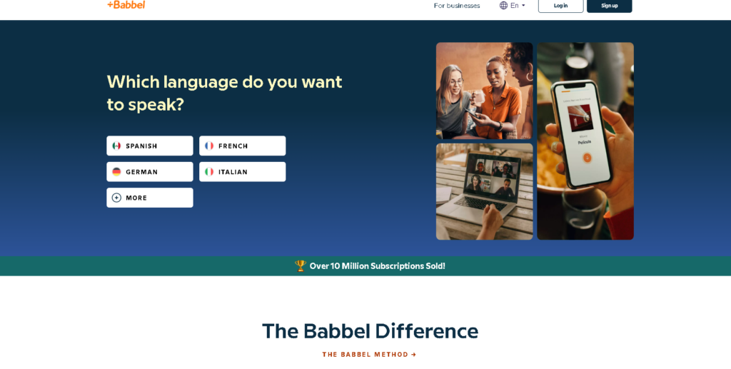 Best Apps to Learn Italian: 2. Best Italian Learning App for Structured Learning: Babbel