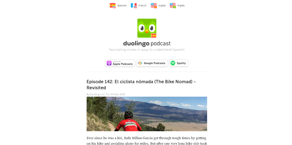 Best Spanish Learning Podcasts: Duolingo Spanish Podcast