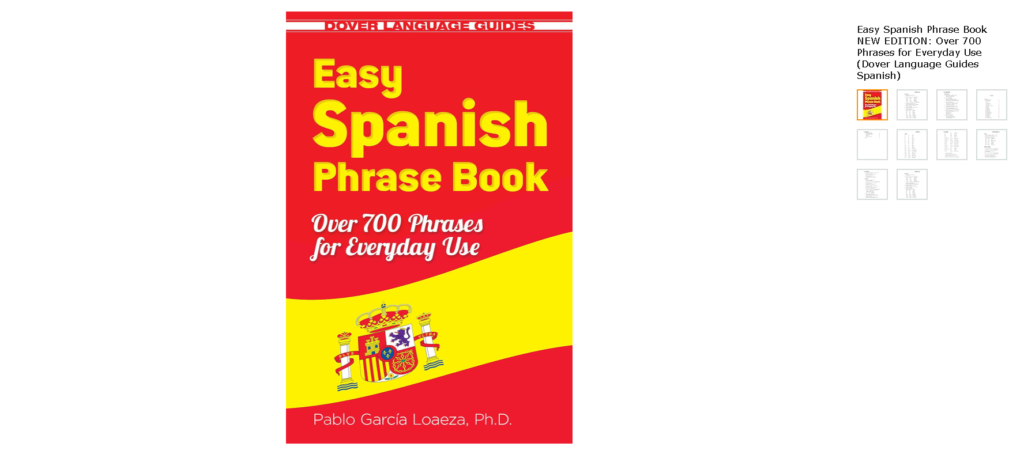 Best Books for Learning Spanish: 4. Easy Spanish Phrase Book by Pablo Garcia Loaeza