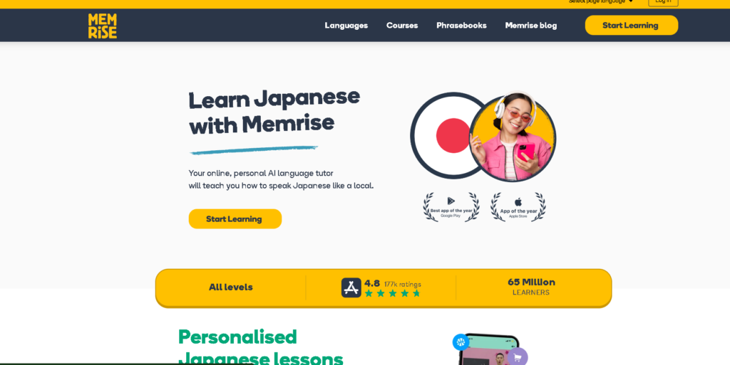 Best Apps to Learn Japanese: Memrise